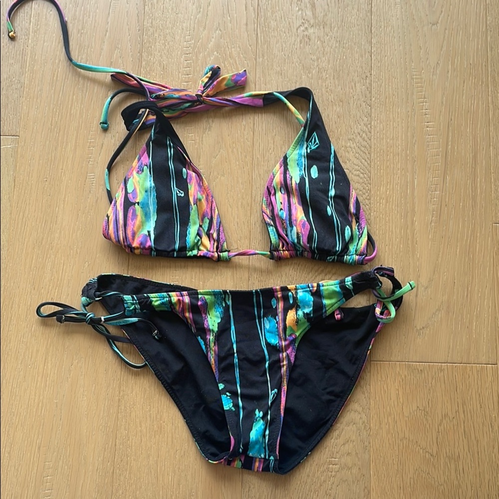 Billabong Reversible black/neon Bikini Set